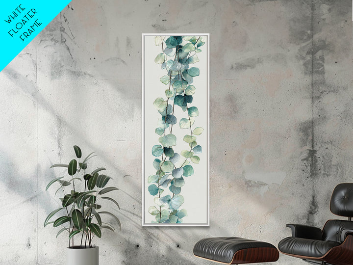 Spa Eucalyptus Branch Canvas Print, Bathroom Art, Retro Wall Art, Bathroom Decor, Fine Art, Spa, Modern Decor, Fine Art Print, BAT-1x3-14