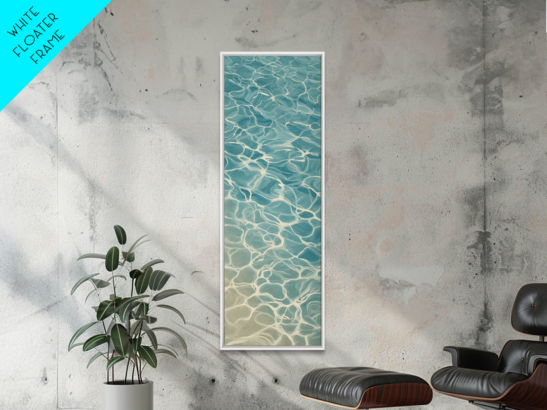 Abstract Water Ripples Canvas Print, Bathroom Art, Modern Decor, Bathroom Decor, Fine Art, Spa, Home Decor, Poster, Digital Art, BAT-1x3-17