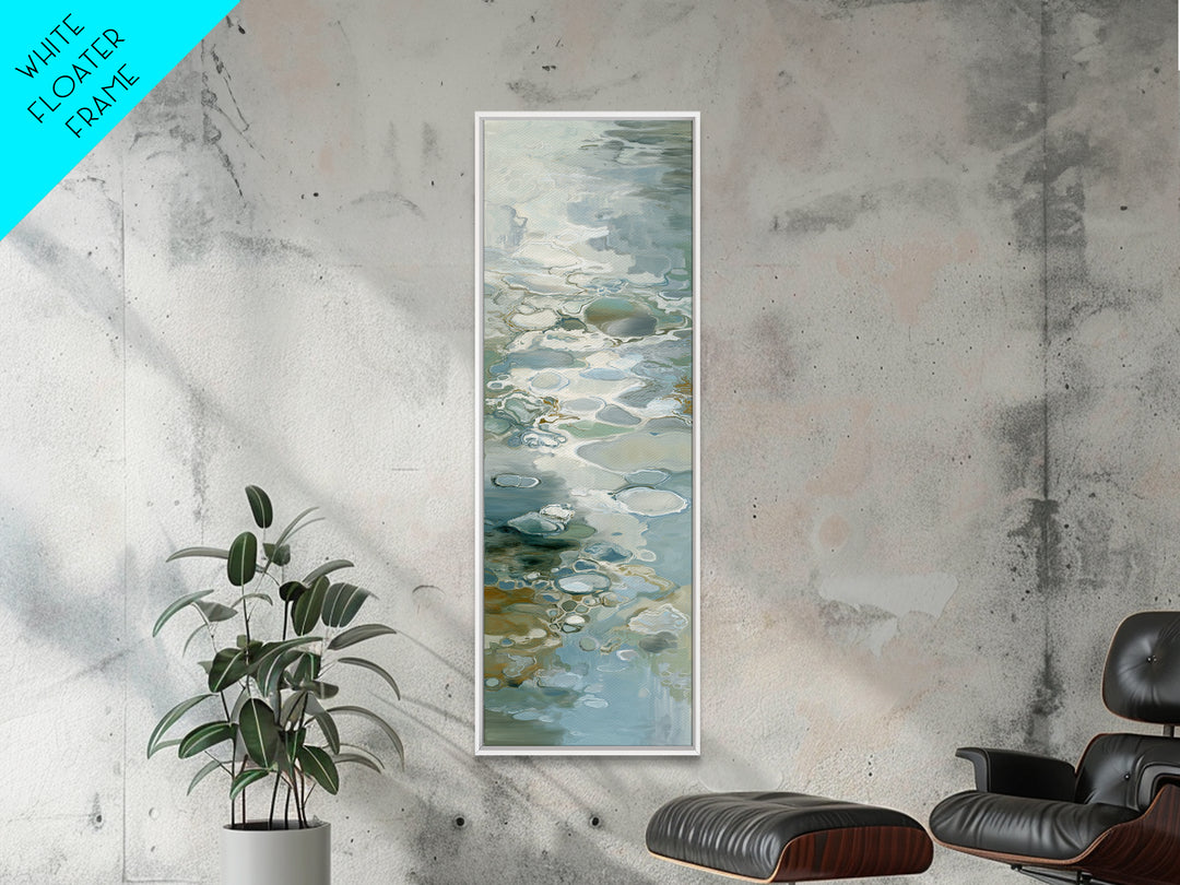 Soft Cloud and Rain Composition Canvas Print, Bathroom Art, Wall Art, Bathroom Decor, Oil Painting, Spa, Dog Portrait, BAT-1x3-55