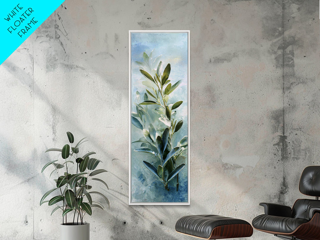 Botanical Bath Herb Arrangement Canvas Print, Bathroom Art, Wall Decor, Bathroom Decor, Fine Art, Spa, Contemporary Art, BAT-1x3-77