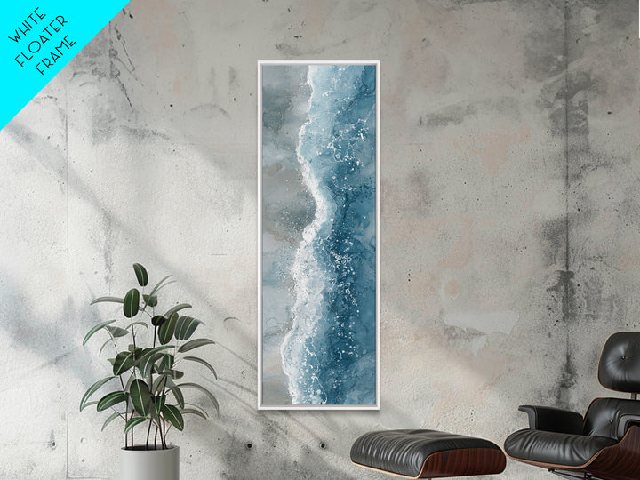Calming Blue Ocean Wave Study Canvas Print, Bathroom Art, Art Print, Bathroom Decor, Fine Art, Spa, Custom Pet Portrait, BAT-1x3-85