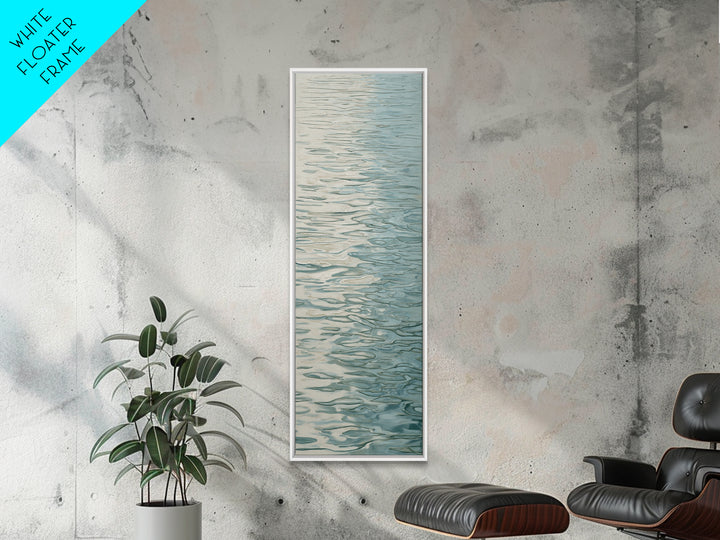 Abstract Water Ripples Canvas Print, Bathroom Art, Dog Portrait, Bathroom Decor, Abstract Art, Spa, Minimalist Wall Art, BAT-1x3-89