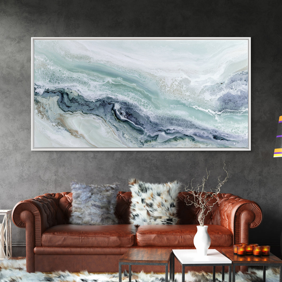 Abstract Marble Texture Framed Canvas Print, Bathroom Art, Luxury Decor, Bathroom Decor, Abstract Art, Spa, Digital Wall Art, BAT-2x1-12