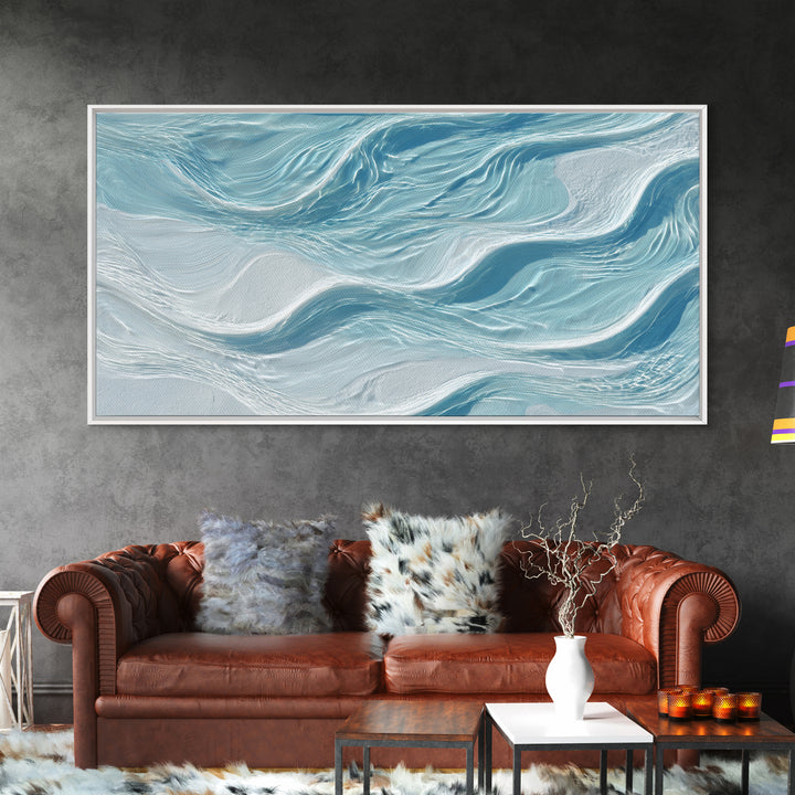 Abstract Water Ripples Framed Canvas Print, Bathroom Art, Art Print, Bathroom Decor, Fine Art, Spa, Custom Pet Portrait, BAT-2x1-25