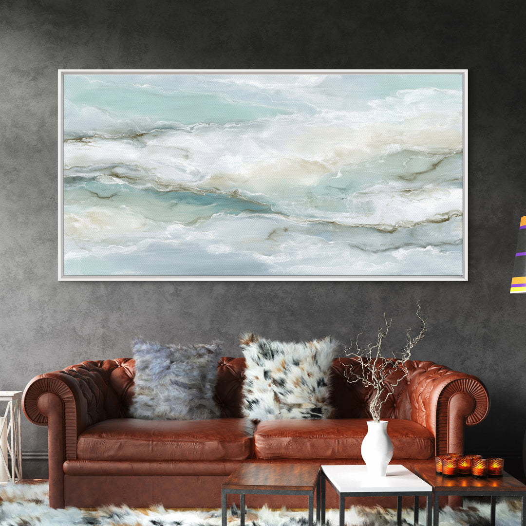 Abstract Marble Texture Framed Canvas Print, Bathroom Art, Printable Wall Art, Bathroom Decor, Spa, Bathroom Wall Decor, BAT-2x1-60