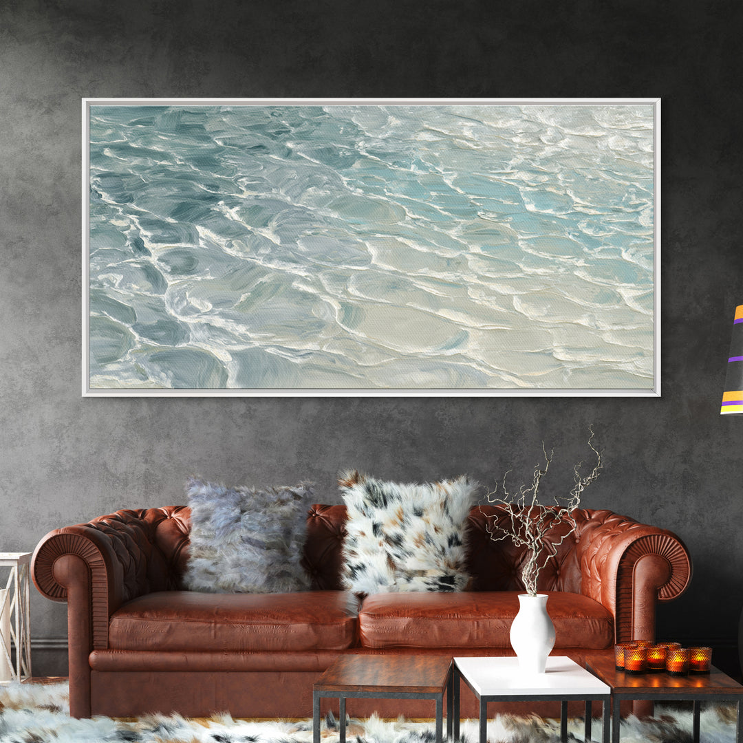 Abstract Water Ripples Canvas Print, Bathroom Art, Wall Art, Bathroom Decor, Abstract Art, Spa, Dog Portrait, Canvas Wall Art, BAT-2x1-73