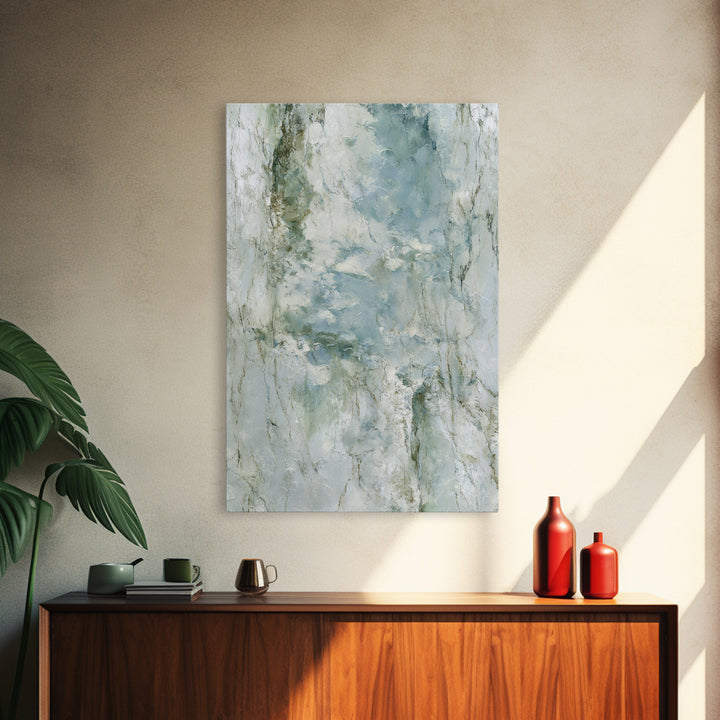 Abstract Marble Texture Framed Canvas Print, Bathroom Art, Dopamine Decor, Bathroom Decor, Abstract Art, Spa, Halloween Art, BAT-2x3-24