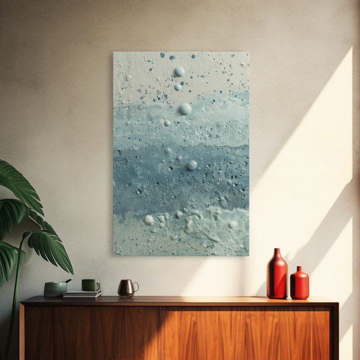 Soft Cloud and Rain Composition Framed Canvas Print, Bathroom Art, Room Decor, Bathroom Decor, Spa, Custom Pet Portrait, BAT-2x3-75