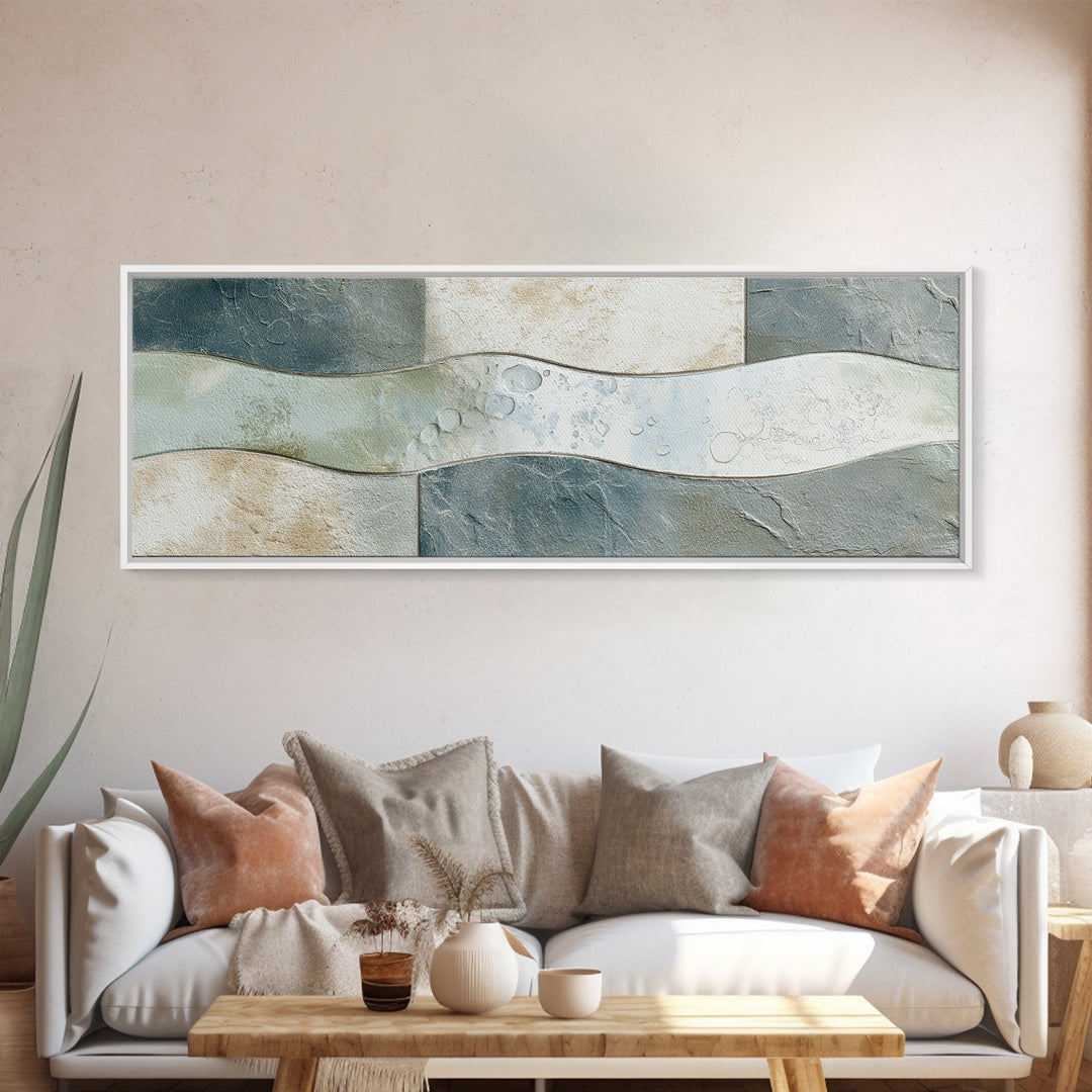 Clean Geometric Forms Canvas Print, Bathroom Art, Printable, Bathroom Decor, Spa, Bathroom Prints, Bathroom Wall Decor, BAT-3x1-13