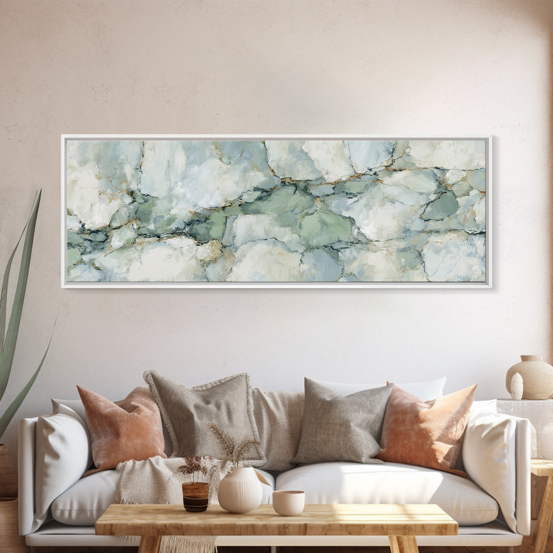 Abstract Marble Texture Framed Canvas Print, Bathroom Art, Halloween Art, Bathroom Decor, Abstract Art, Spa, Textured Painting, BAT-3x1-32