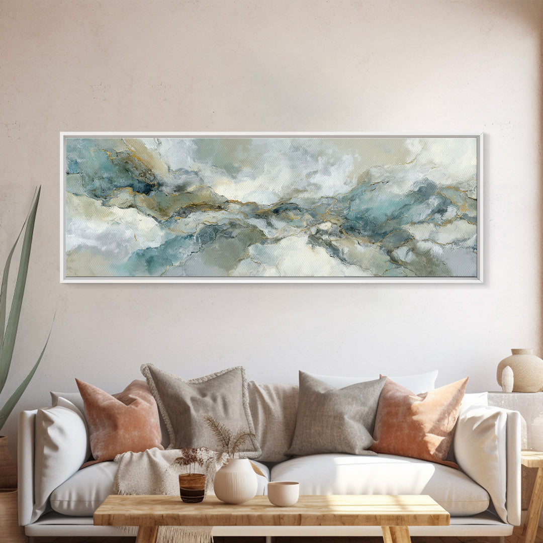 Abstract Marble Texture Canvas Print, Bathroom Art, Wall Art, Bathroom Decor, Abstract Art, Spa, Dog Portrait, Canvas Wall Art, BAT-3x1-80