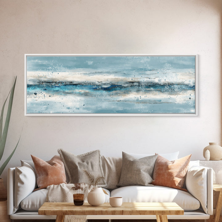 Abstract Water Ripples Canvas Print, Bathroom Art, Modern Art, Bathroom Decor, Fine Art, Spa, Statement Artwork, Boho Decor, BAT-3x1-93