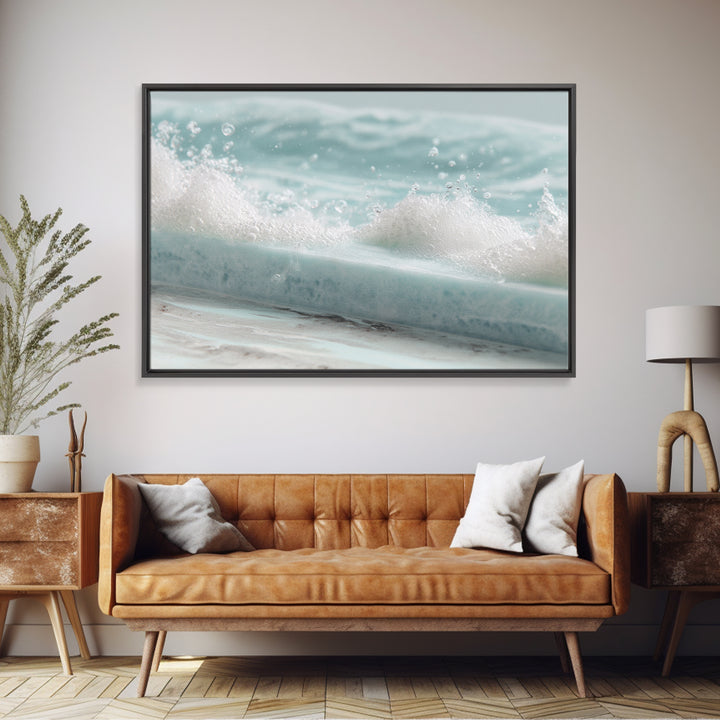 Calming Blue Ocean Wave Study Canvas Print, Bathroom Art, Bathroom Wall Decor, Bathroom Decor, Fine Art, Spa, Bathroom Print, BAT-3x2-29