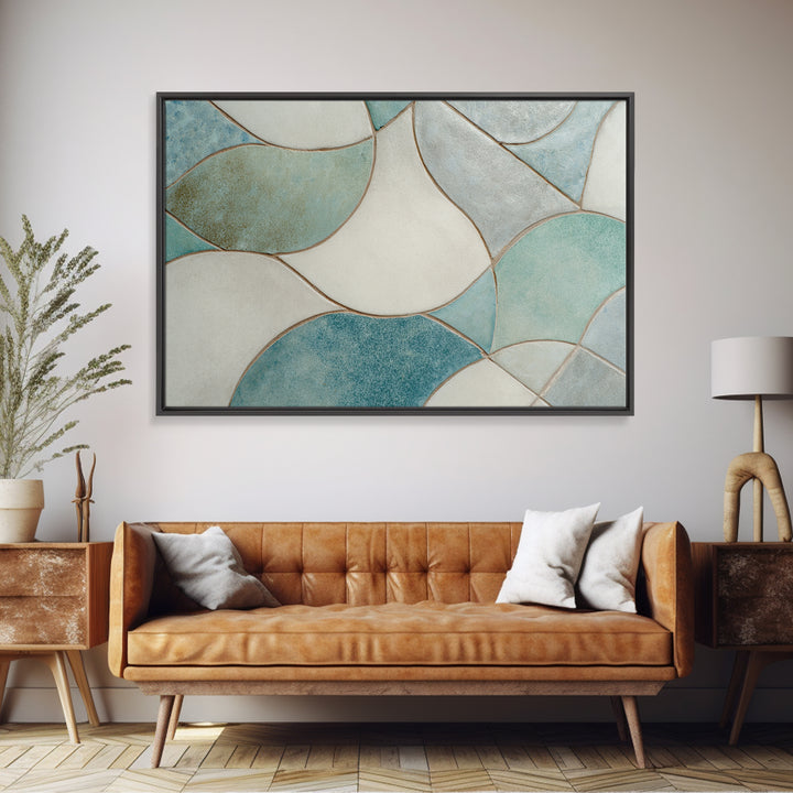 Clean Geometric Forms Canvas Print, Bathroom Art, Bathroom Prints, Bathroom Decor, Spa, Trendy Wall Art, Gallery Decor, BAT-3x2-73