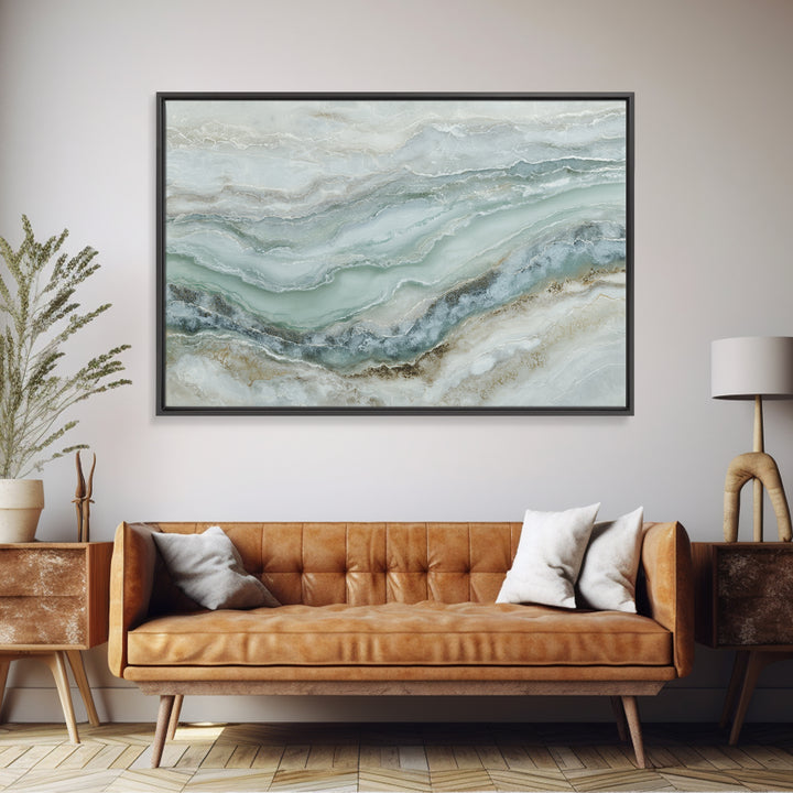 Abstract Marble Texture Framed Canvas Print, Bathroom Art, Halloween Art, Bathroom Decor, Abstract Art, Spa, Textured Painting, BAT-3x2-92