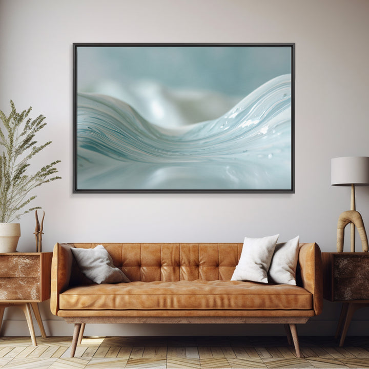 Soft Cloud and Rain Composition Framed Canvas Print, Bathroom Art, Bathroom Print, Bathroom Decor, Fine Art, Spa, BAT-3x2-95