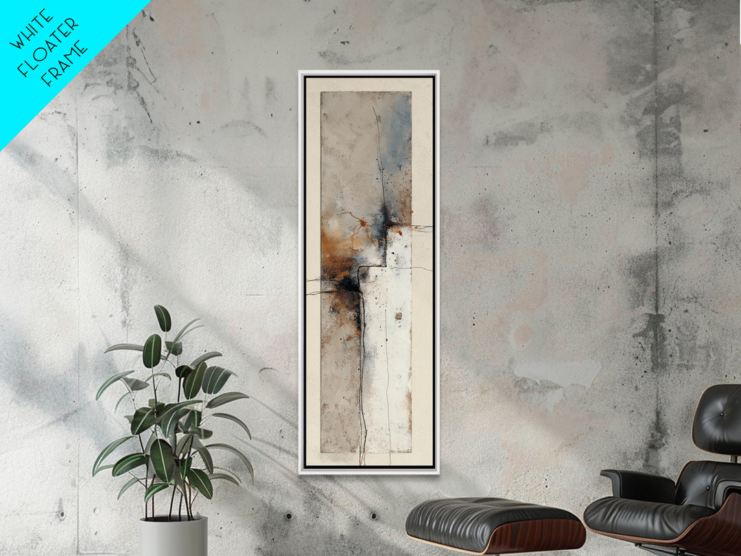 Minimal Face Pair Drawn Framed Canvas Print, Black and White Art, Fine Art Print, Living Room Decor, Oil Painting, Monochrome, BAW-1x3-50