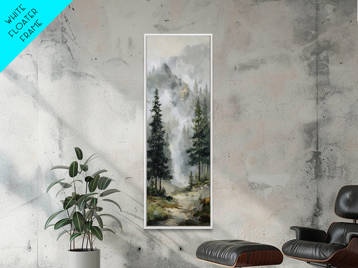 Misty Bridge Landscape Canvas Print, Black and White Art, Modern Wall Art, Living Room Decor, Monochrome, Fine Art Print, BAW-1x3-55