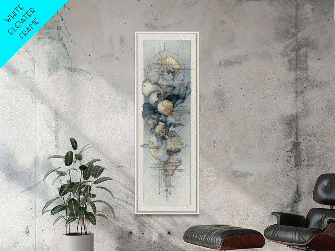 Minimal Face Pair Drawn Framed Canvas Print, Black and White Art, Fine Art Print, Living Room Decor, Oil Painting, Monochrome, BAW-1x3-74