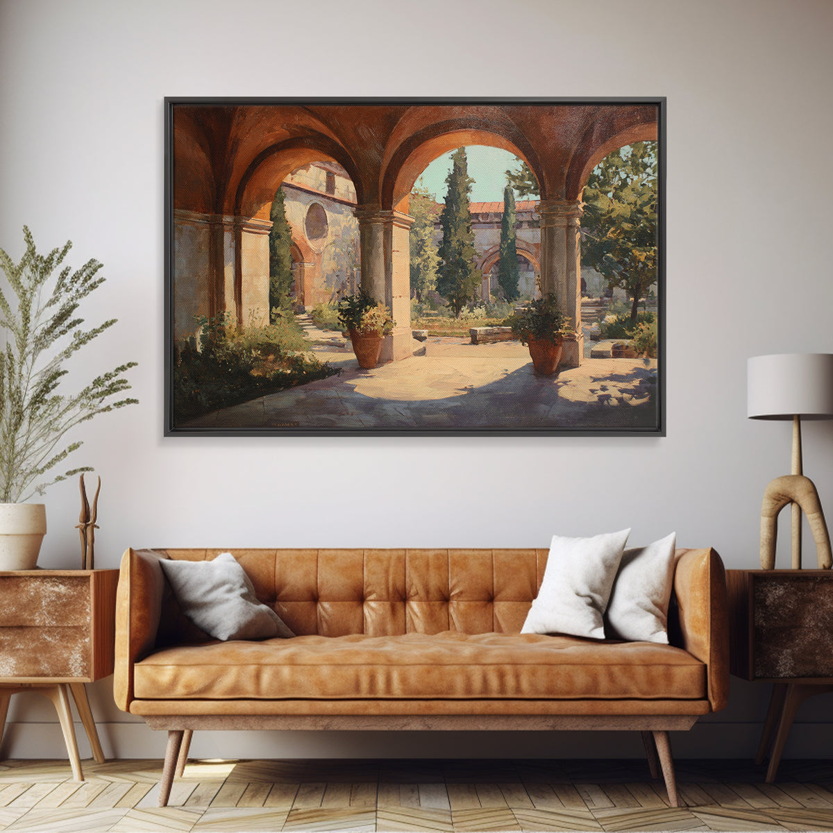 High Contrast Architectural Arches and Shadows Canvas Print, Black and White Art, Original Art, Living Room Decor, Monochrome, BAW-3x2-55