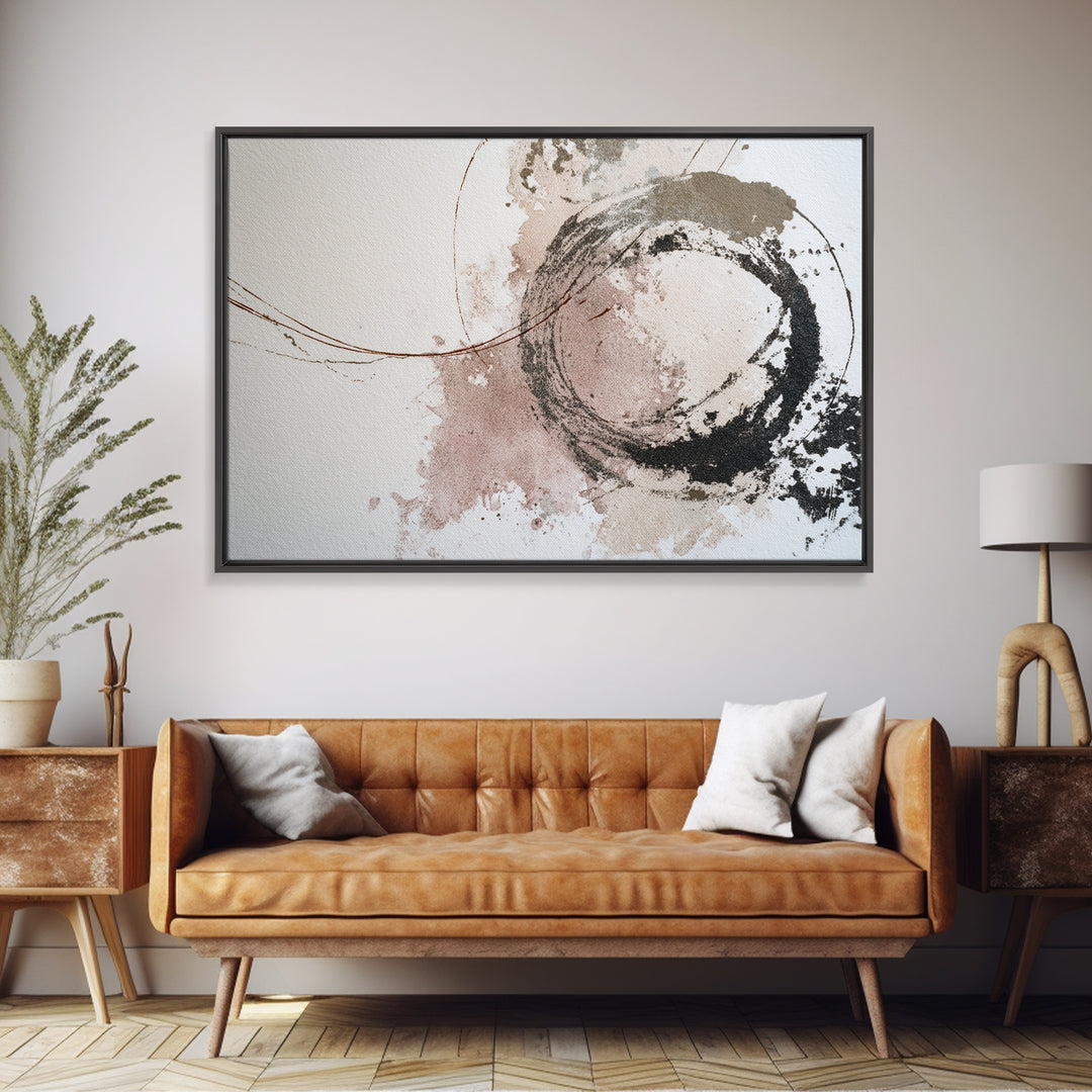Abstract Charcoal Gestures on White Paper Canvas Print, Black and White Art, Room Decor, Living Room Decor, Abstract Art, BAW-3x2-56