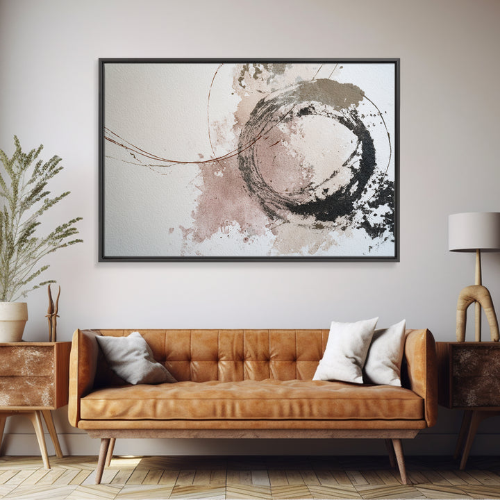 Abstract Charcoal Gestures on White Paper Canvas Print, Black and White Art, Room Decor, Living Room Decor, Abstract Art, BAW-3x2-56