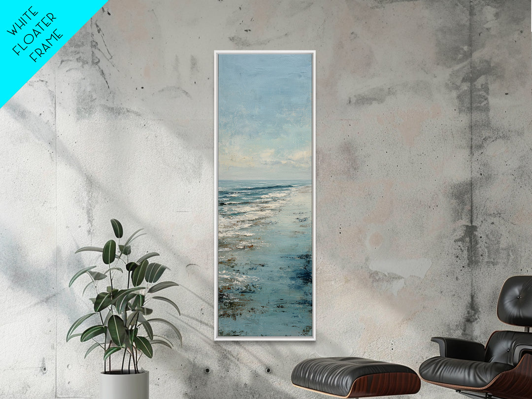 Abstract Ocean Horizon Canvas Print, Beach Art, Room Decor, Coastal Decor, Fine Art, Shore, Original Painting, Digital Wall Art, BEA-1x3-28