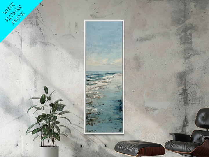 Abstract Ocean Horizon Canvas Print, Beach Art, Room Decor, Coastal Decor, Fine Art, Shore, Original Painting, Digital Wall Art, BEA-1x3-28