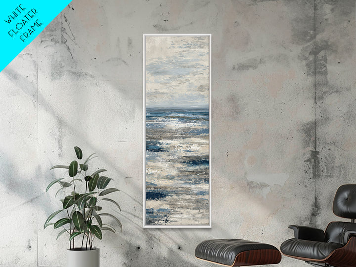 Abstract Ocean Horizon Framed Canvas Print, Beach Art, Abstract Art, Coastal Decor, Fine Art, Shore, Modern Art, Beach Wall Art, BEA-1x3-76