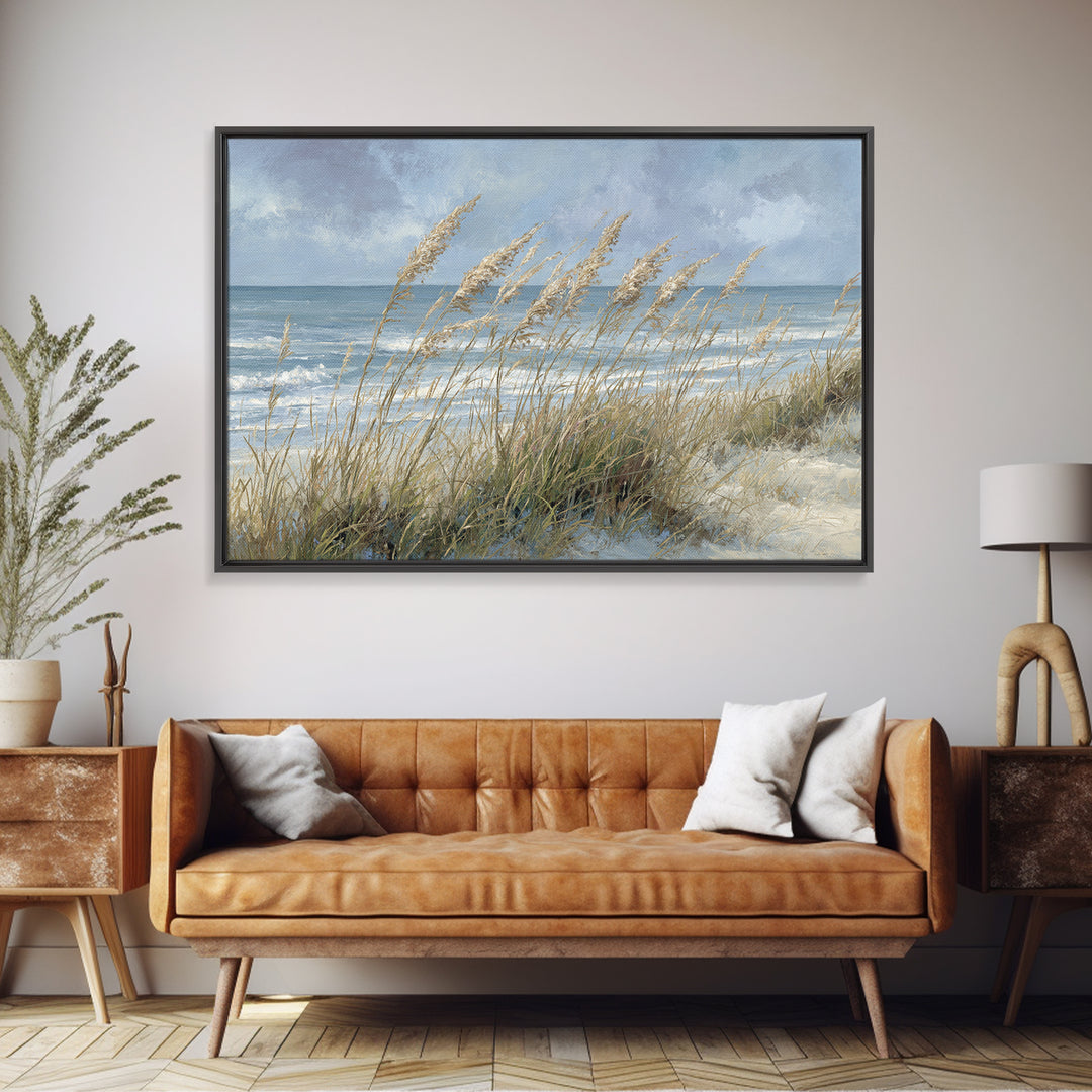 Sea Oats Swaying Canvas Print, Beach Art, Nautical Decor, Coastal Decor, Fine Art, Shore, Modern Decor, Fine Art Print, BEA-3x2-33