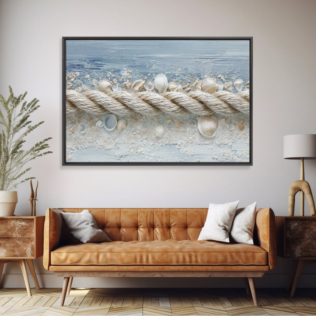 Seashell Collection Painted Like Natural Specimens Canvas Print, Beach Art, Statement Artwork, Coastal Decor, Shore, BEA-3x2-80