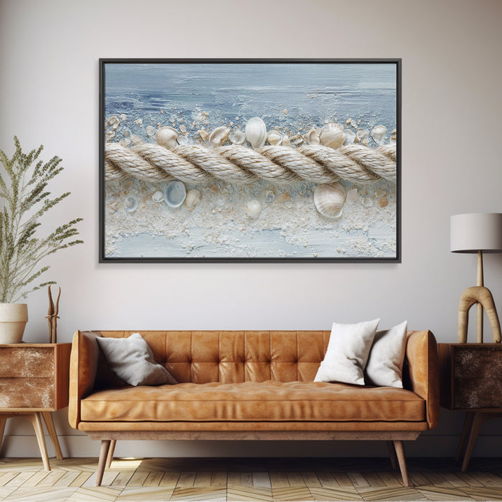 Seashell Collection Painted Like Natural Specimens Canvas Print, Beach Art, Statement Artwork, Coastal Decor, Shore, BEA-3x2-80