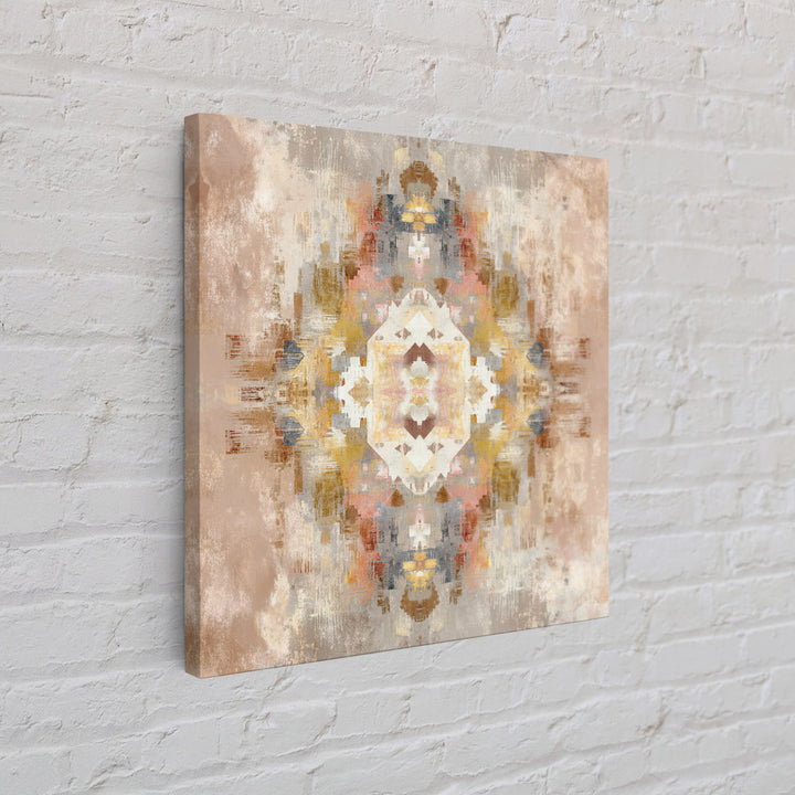 Tribal Neutral Pattern Canvas Print, Boho Art, Set of 3 Prints, Living Room Decor, Fine Art, Bohemian, Contemporary Art, BOH-1x1-14