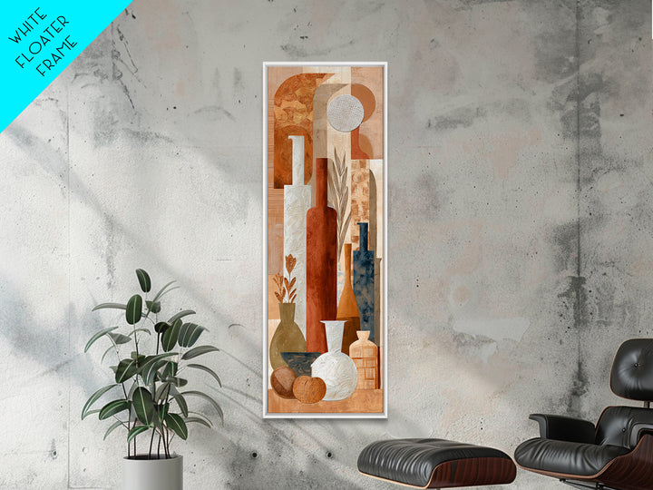 Organic Shape Collage Canvas Print, Boho Art, Printable Wall Art, Living Room Decor, Abstract Art, Bohemian, Abstract Wall Art, BOH-1x3-12