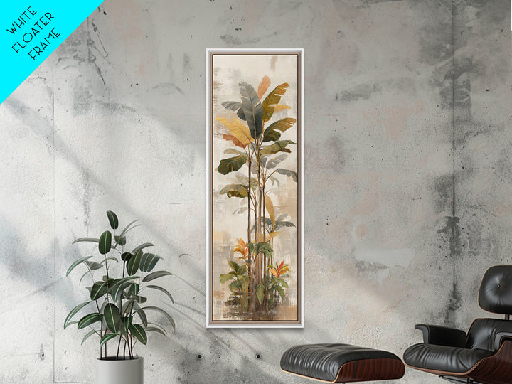 Terracotta Palm Leaves Canvas Print, Boho Art, Art Deco, Living Room Decor, Fine Art, Bohemian, Modern Wall Art, Boho Decor, BOH-1x3-65