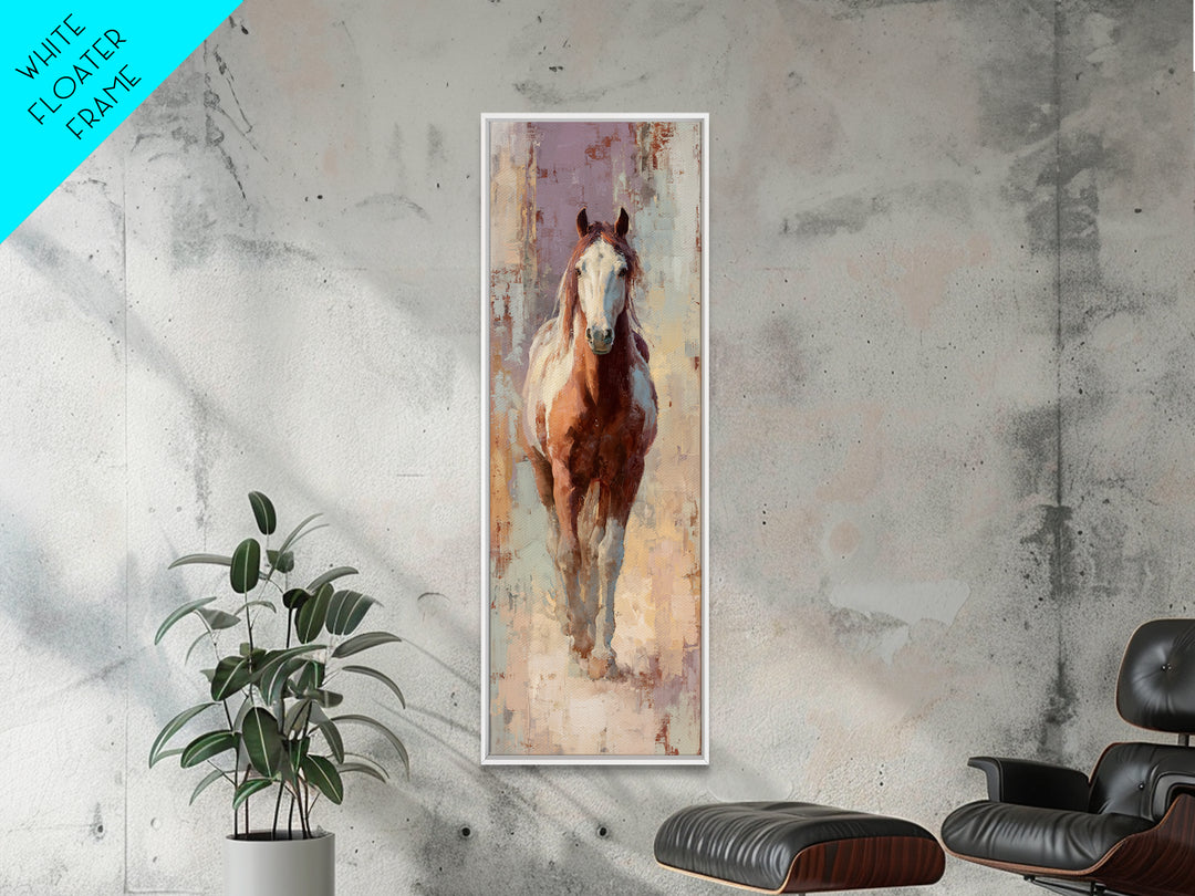 Wild Horse in Dusty Golden Light Canvas Print, Boho Art, Wall Print, Living Room Decor, Fine Art, Bohemian, Minimalist Decor, BOH-1x3-68