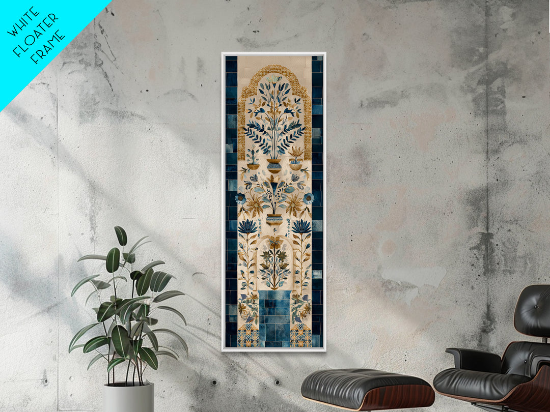 Hand Painted Moroccan Arch Canvas Print, Boho Art, Living Room Decor, Fine Art, Bohemian, Modern Decor, Fine Art Print, BOH-1x3-7