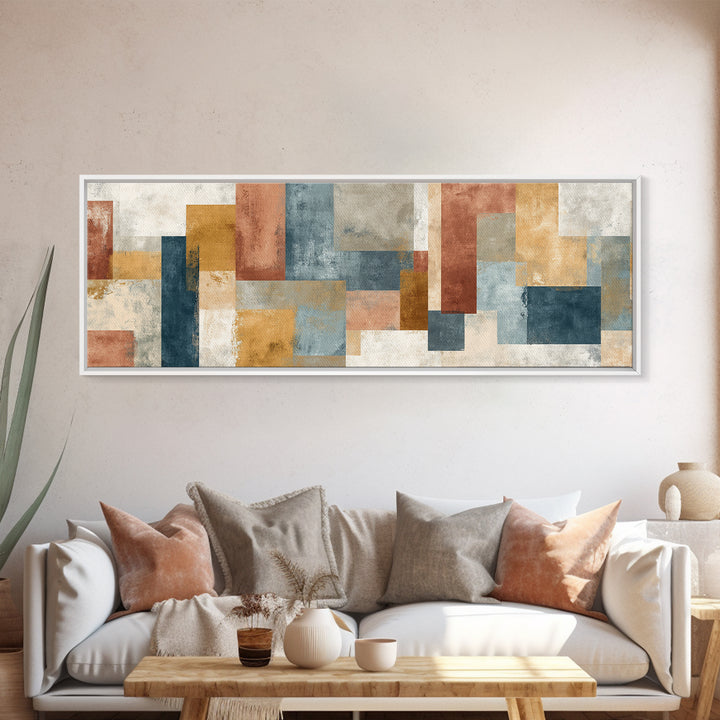 Tribal Neutral Pattern Canvas Print, Boho Art, Modern Decor, Living Room Decor, Fine Art, Bohemian, Wall Decor, Prints, BOH-3x1-54