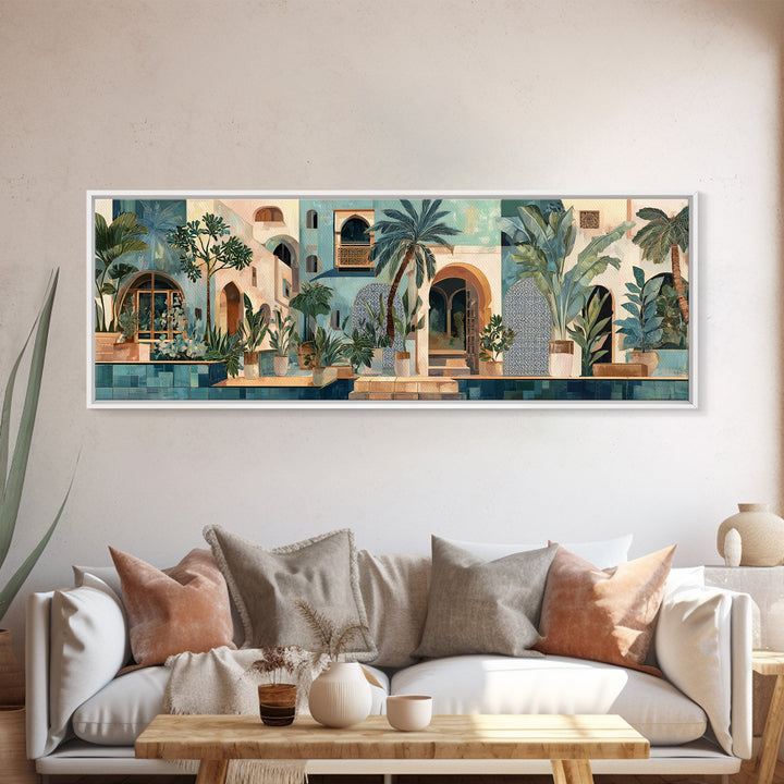 Desert Woman Portrait Framed Canvas Print, Boho Art, Room Decor, Living Room Decor, Fine Art, Bohemian, Printable, BOH-3x1-7