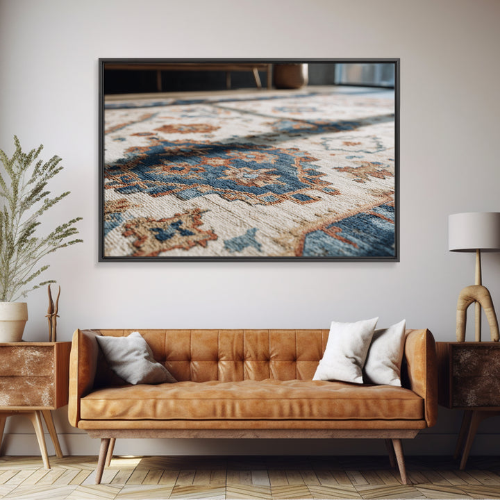 Tribal Neutral Pattern Canvas Print, Boho Art, Modern Wall Art, Living Room Decor, Fine Art, Bohemian, Textured Painting, BOH-3x2-42