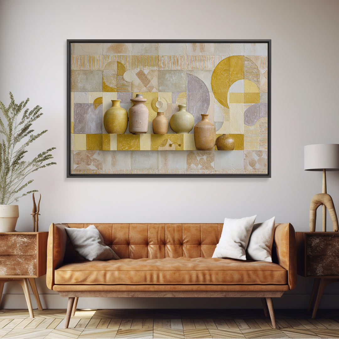 Sun and Moon Celestial Folk Motif Canvas Print, Boho Art, Wall Art Print, Living Room Decor, Fine Art, Bohemian, Luxury Decor, BOH-3x2-62