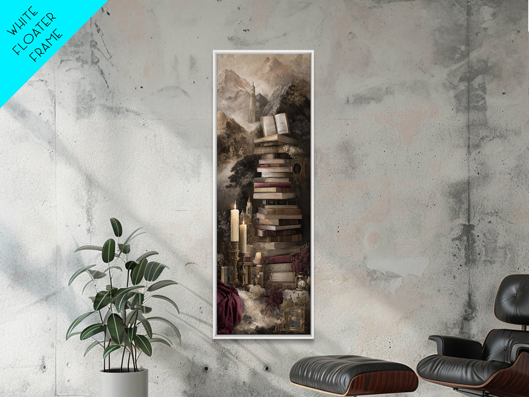 Literary Map Fantasy Landscape Canvas Print, Bookstore Art, Book Nook Decor, Bookstore Decor, Fine Art, Literary, Room Decor, BOO-1x3-5