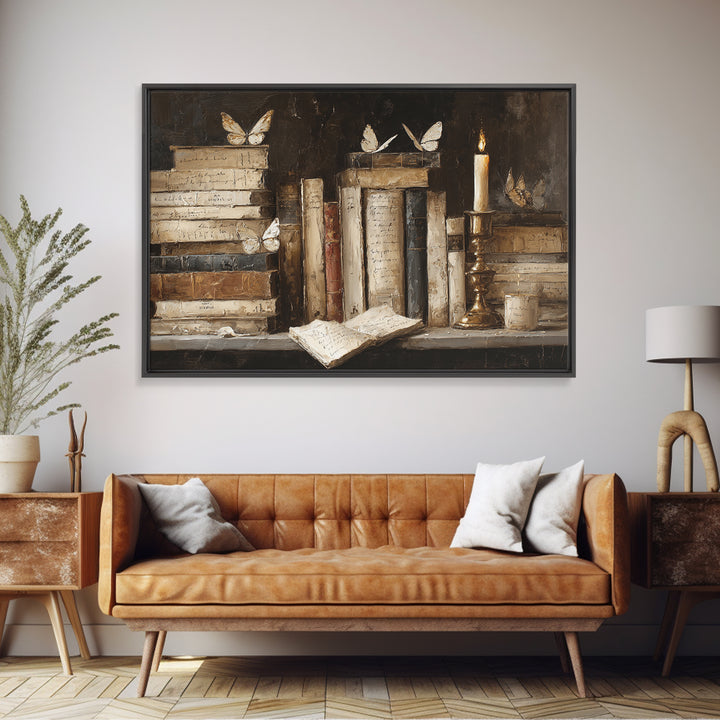 Open Book Releasing Painted Butterflies Canvas Print, Bookstore Art, Pastel Wall Art, Bookstore Decor, Fine Art, Literary, BOO-3x2-56