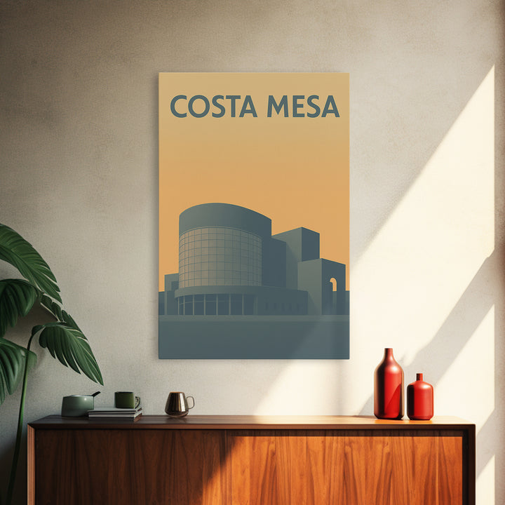 Costa Mesa California Travel Poster, Canvas Print, Vintage City Poster Art, Costa Mesa Travel Art, Vintage City Poster, Travel Poster Art