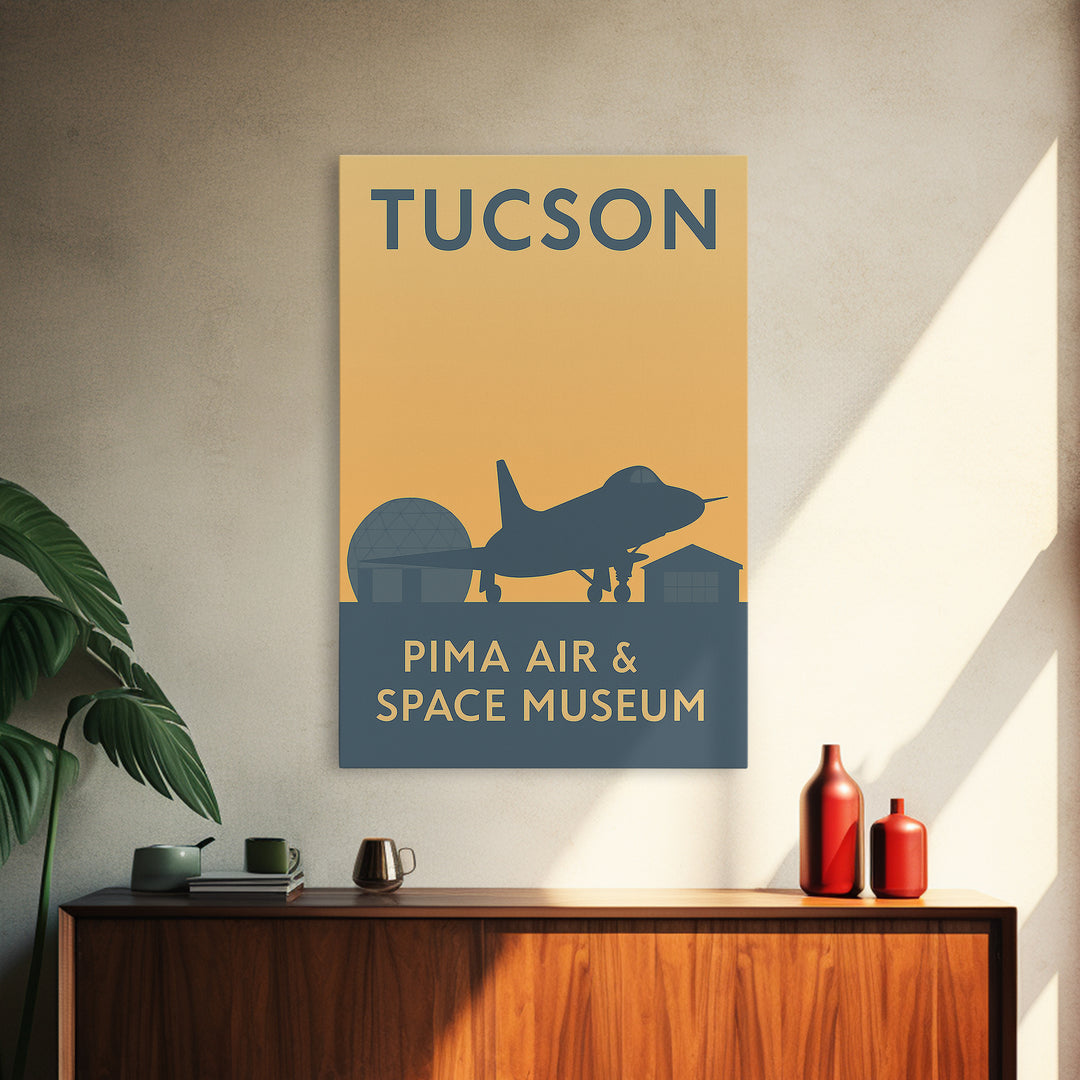 Tucson Arizona Travel Poster, Canvas Print, Mid Century Travel Art, Tucson Wall Art, Vintage Travel Print, Wall Art, Retro Travel Print