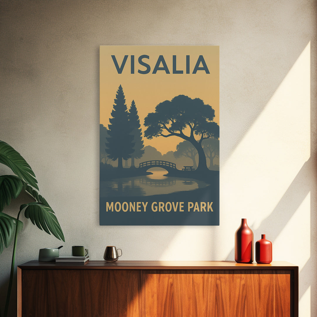 Visalia California Travel Poster, Canvas Print, Sunset Skyline Wall Art, Visalia Wall Art, Office Decor, Travel Art Print, Travel Wall Decor