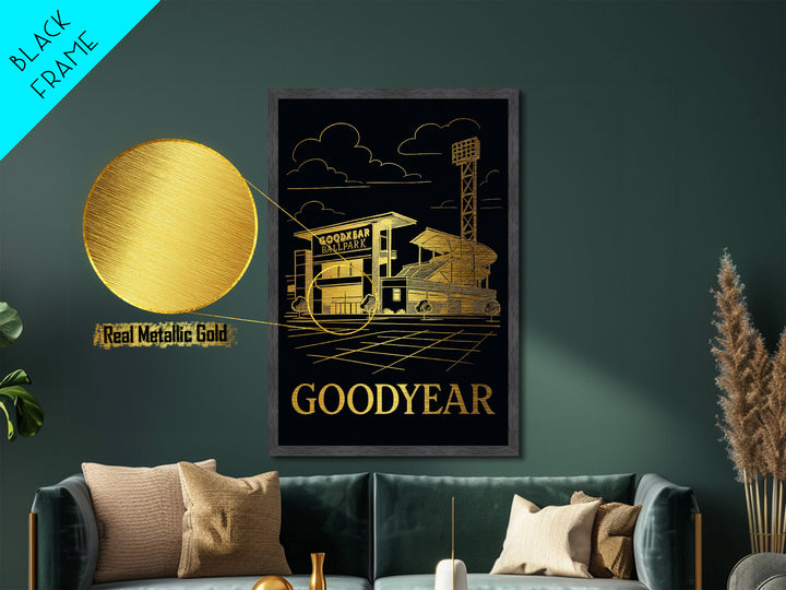 Goodyear Arizona art, Metallic Gold Art, Travel Art Prints, Metal Art, Wood Framed Art, Adventure Lover Gift