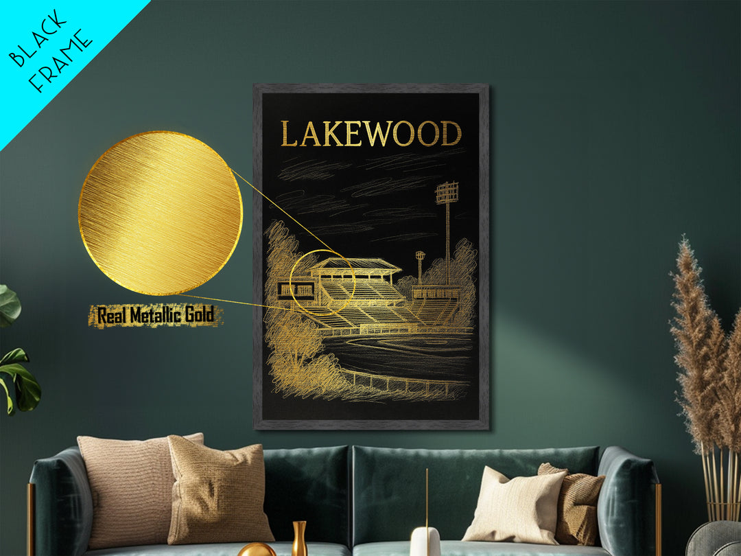 Lakewood Colorado art, Metallic Gold Art, Modern House Art, Metal Art, Wood Framed Art, Graduation Travel Gift, Travel Gift