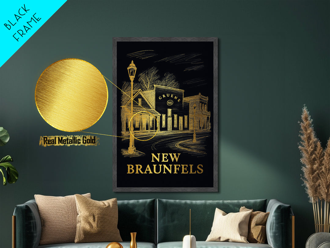 New Haven Connecticut travel, Metallic Gold Print, Modern Skyline Wall Print, Metal Art, Wood Framed Art, Adventure Lover Gift