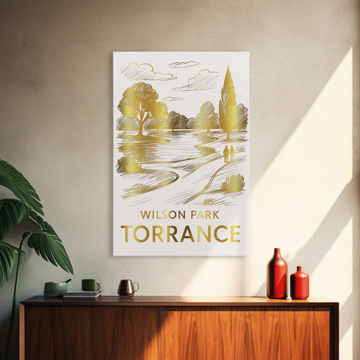 Torrance Travel Poster, Framed Canvas Print, Elegant City Illustration, Torrance Wall Art, Fine Art Print, Travel Poster Set, Home Decor